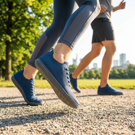 GROUNDIES® Active Knit Modré | Barefoot sportovní tenisky