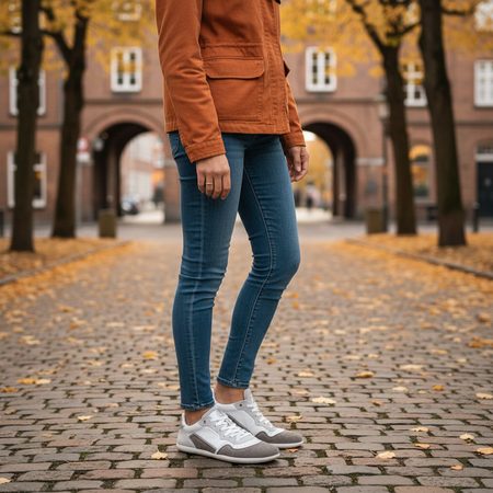 Barefoot Tenisky GROUNDIES® Nova 2.0 GO1 Bílá Metalická