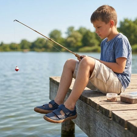 FRODDO SANDAL VELCRO II Dark Blue | Dětské barefoot sandály