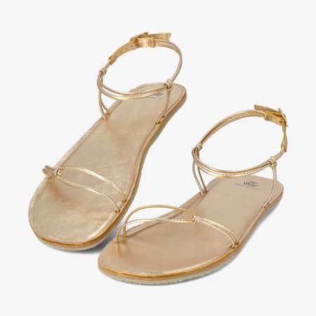 GROUNDIES® Cadiz Dámské Zlatá | Dámské barefoot sandály