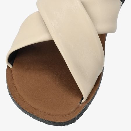 GROUNDIES® Verona Veganské Dámské Béžové | Dámské barefoot sandály