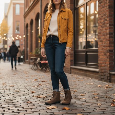 GROUNDIES® Springfield Brown Barefoot Pohodni podloženi čevlji