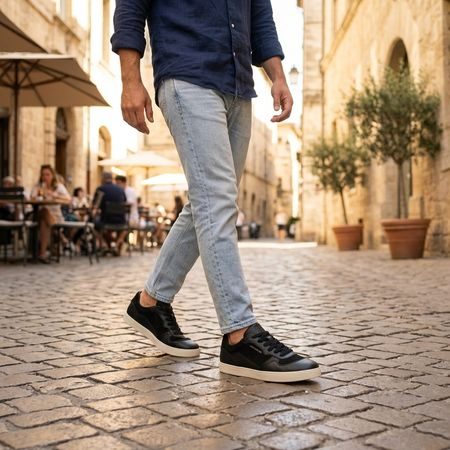 Dámské Barefoot Tenisky GROUNDIES® Nova Special Černá/Krokodýl