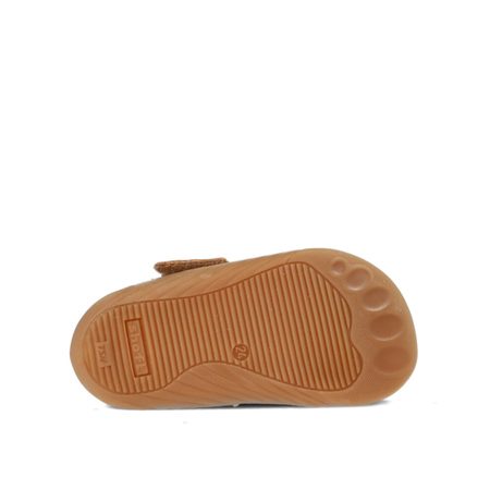 PEGRES PRVNÍ ZIMNÍ BOTIČKY SBF64W Hnědá | Dětské první barefoot zateplené botičky