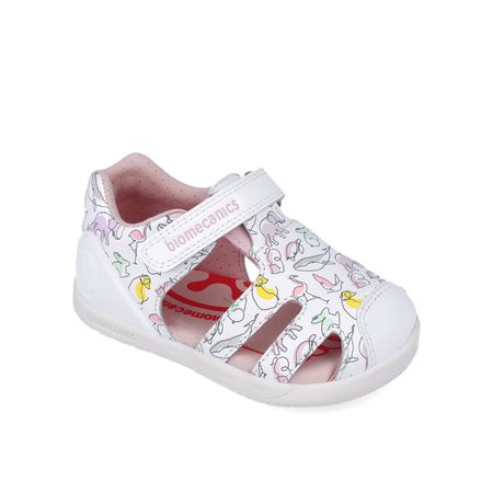 BIOMECANICS SANDÁLY WIDER White | Dětské barefoot sandály