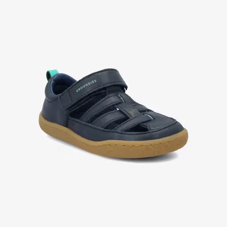 Dětské Barefoot Sandály GROUNDIES® Noto Modro Zelené