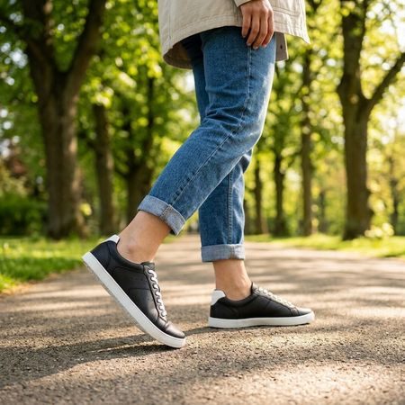 GROUNDIES® Universe Black/White Barefoot tenisice