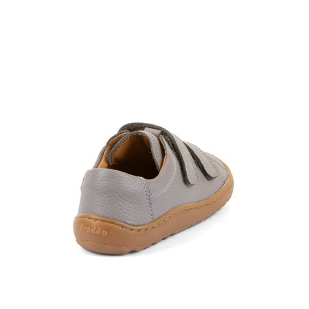 FRODDO TENISKY BAZE LEATHER D-VELCRO Grey | Dětské barefoot tenisky