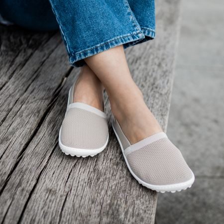 LEGUANO FLAIR Sand | Dámské barefoot baleríny