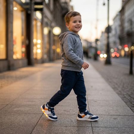 Dječje Barefoot Svjetleće Tenisice BEPPI SAPATO INFANTI bijelo plave