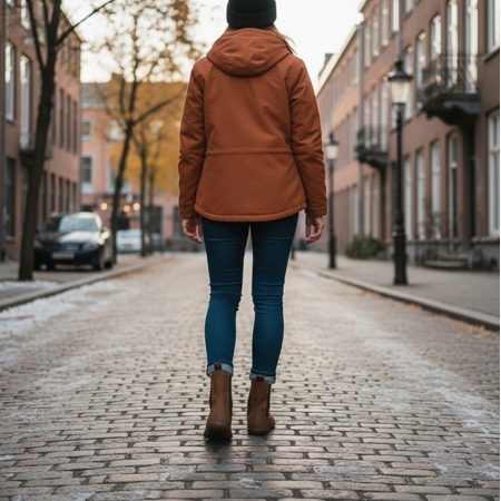 GROUNDIES CAMDEN Chocolate Damske Barefoot Topli Chelsea