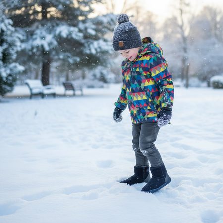 GROUNDIES® Mini Cozy Blue Детски Barefoot Ботуши