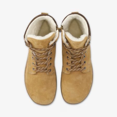 Pánské Barefoot Zateplené Boty GROUNDIES® Vancouver 2.0 Koňakové