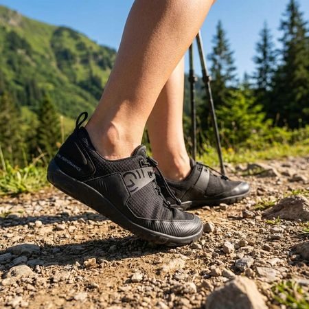 Barefoot Outdoorové Boty GROUNDIES® Chamonix TR Low Černé