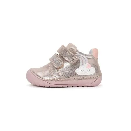 Otroške barefoot superge D.D.STEP S070-61244A Zlato růžové duha
