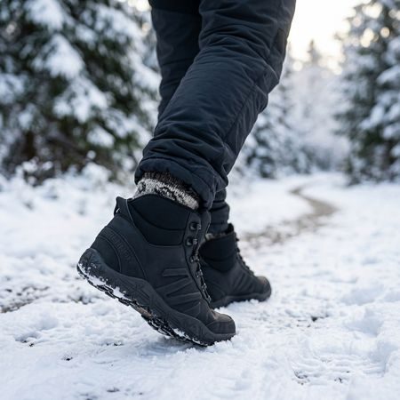 Barefoot Zimní Kotníkové Boty BENNON Černé