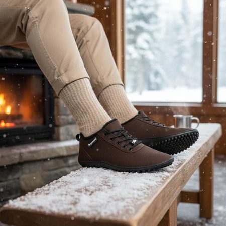 LEGUANO GALAXO Smeđe | Podstavljene barefoot cipele