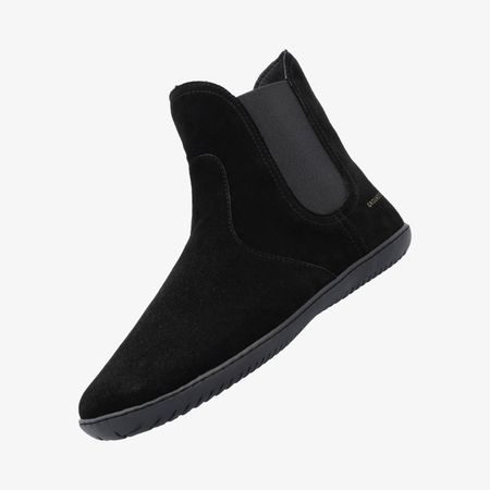 Barefoot Zateplené Chelsea GROUNDIES® CAMDEN MID Černé