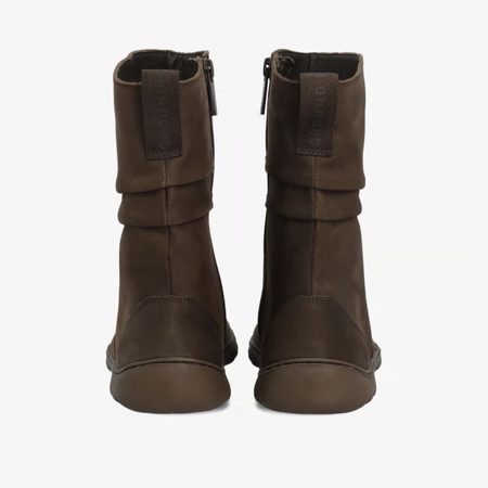 Barefoot Zateplené Kozačky GROUNDIES® Odessa GX2 Hnědé