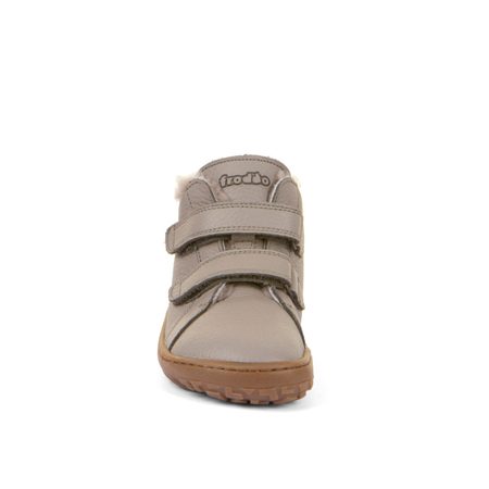 FRODDO ZIMNÍ FURRY Light Grey | Dětské zimní zateplené barefoot boty