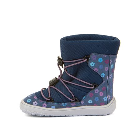 FRODDO ZIMNÍ TEX TRACK WOOL Denim+ | Dětské zimní zateplené barefoot boty