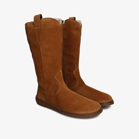 Barefoot Kozačky GROUNDIES® Tucson Koňakové