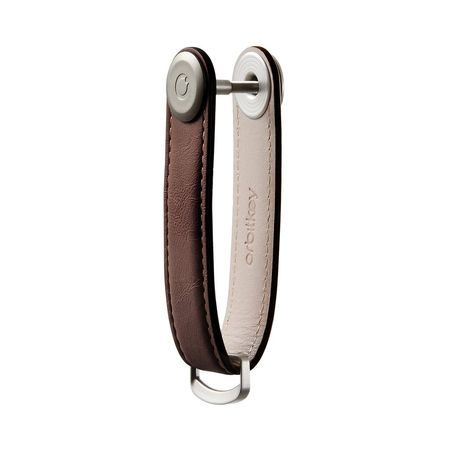 Klíčenka Orbitkey 2.0 Espresso & Brown Stitching