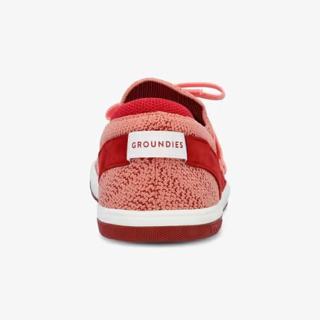 Dámské Barefoot Tenisky Slip-On Boty GROUNDIES® Osaka Červené