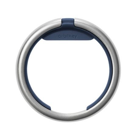 Chytrý kroužek na klíče Orbitkey Ring - Navy & Silver