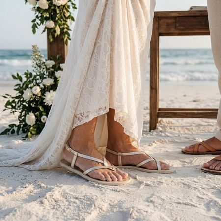 Dámské Barefoot Sandály GROUNDIES® Maya Champagne