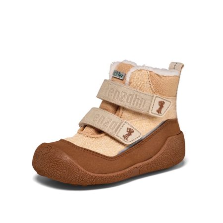 AFFENZAHN PREWALKER MIDBOOT VEGAN SNUGGY Affenzahn Brown | Dětské první barefoot zateplené botičky