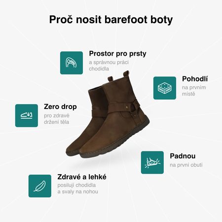 GROUNDIES® Phoenix 2.0 Brown Дамски Barefoot Глезенни Обувки
