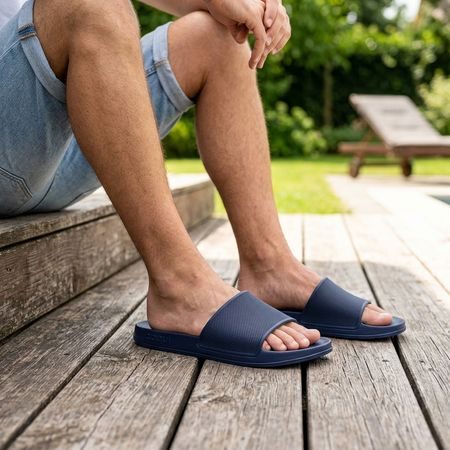 Muške Barefoot Papuče COQUI PANTOFLE TORA mornarsko plave
