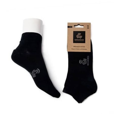 GROUNDIES® Premium Barefoot Ponožky Černé