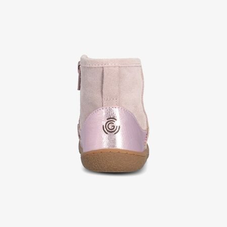 Dětské Barefoot Zimní Zateplené Válenky GROUNDIES Mini Cozy Kids Růžové