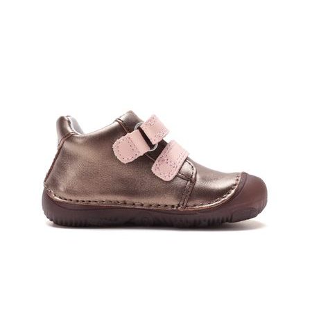Dětské barefoot celoroční boty D.D.STEP S073-62321 svítící mořská panna - detail suchých zipů