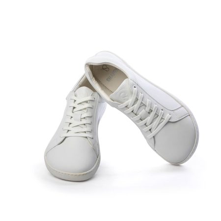 SHAPEN TENISKY FEELIN Uni White Leather | Barefoot tenisky