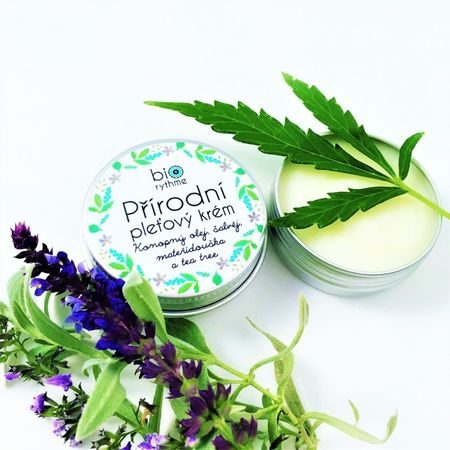 BIORYTHME PŘÍRODNÍ KRÉM - Konopný olej, šalvěj, mateřídouška a tea tree