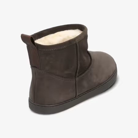 Dámské Barefoot Zateplené Boty GROUNDIES® COZY BOOT LOW Hnědé
