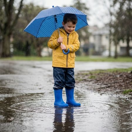 RAYVE MONSOON Blue | Dětské barefoot holínky