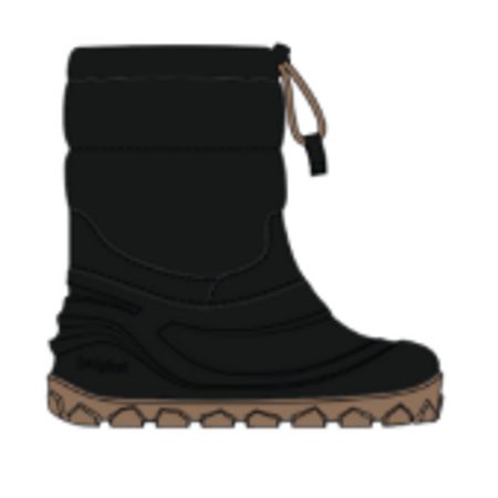 Dětské barefoot zimní sněhule RAYVE SNOWSTORM černé/hnědé