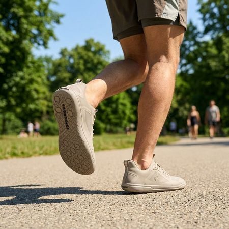 GROUNDIES® Active Béžová | Sportovní barefoot tenisky