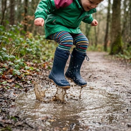 Dječje Barefoot Gumene Čizme RAYVE MONSOON COVER tamno plave