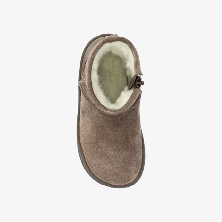 Dětské Barefoot Zimní Zateplené Válenky GROUNDIES Mini Cozy Kids Béžové