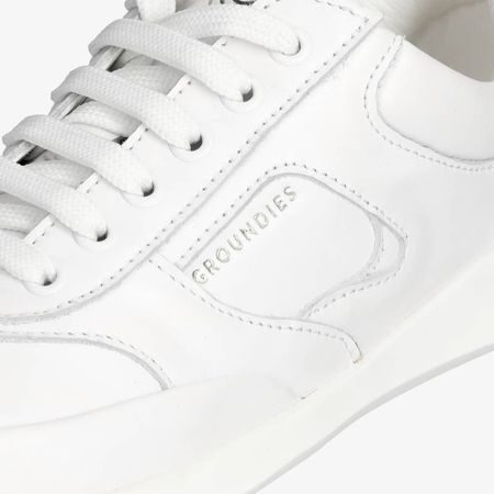 GROUNDIES® New Port Bílé | Barefoot tenisky