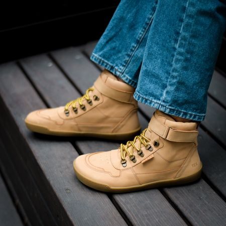 CRAVE GLASGOW 2.0 Cognac | Kotníkové barefoot boty