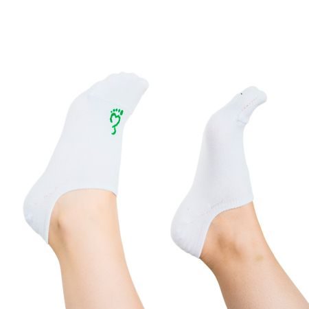 NABOSO BAMBUSOVÉ BAREFOOT PONOŽKY NEVIDITELNÉ Bílé VÝHODNÝ SET 10 KUSŮ