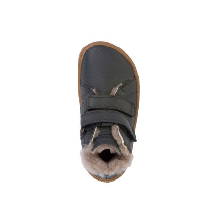 FRODDO ZIMNÍ FURRY Dark Blue | Dětské zimní zateplené barefoot boty
