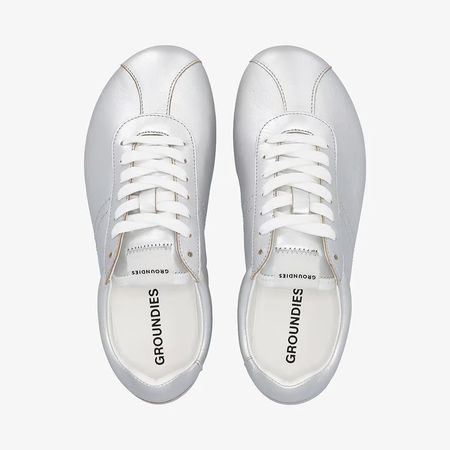 Dámské Barefoot Tenisky GROUNDIES® Zen Metalická stříbrná