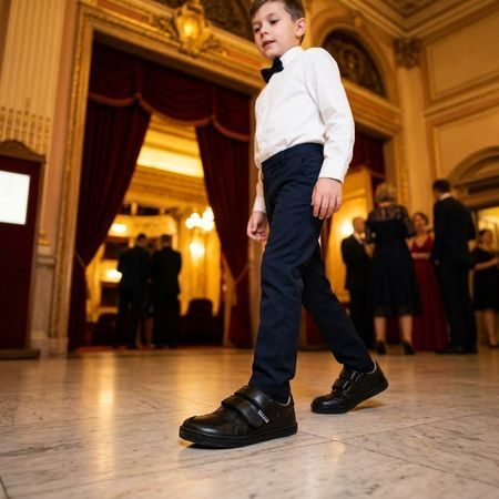PEGRES CELOROČNÍ TENISKY BF54 0.1 Black | Dětské barefoot tenisky